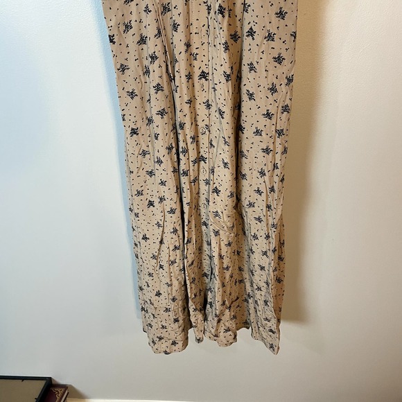 ASTR The Label Dolman Sleeve Button Down Floral Midi Dress SZ Small | Beige - Picture 7 of 15